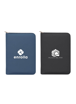 Aurelia Premium Eco Executive Portfolio | A5 Recycled Notebook with Luxury Gold Zipper Design