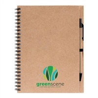 Hawken Recycled Journal & Kraft Pen Set | Full-Color Custom Imprint
