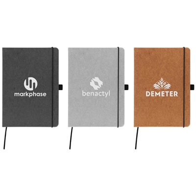 Carson Recycled PU Leather Notebook | Custom Imprint, Sustainable Design