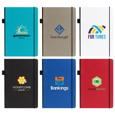 Recycled Kraft Paper Journal A5 | Full Color Custom Ink Jet Imprint for Eco-Friendly Branding
