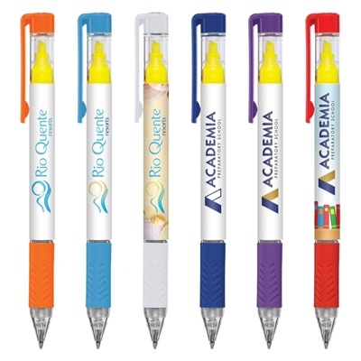 Duplex Brights Full Color Pen & Highlighter | Customizable Promotional Product
