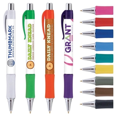 Vision Grip Full Color Pen | Custom Promotional Pen with Rubber Grip