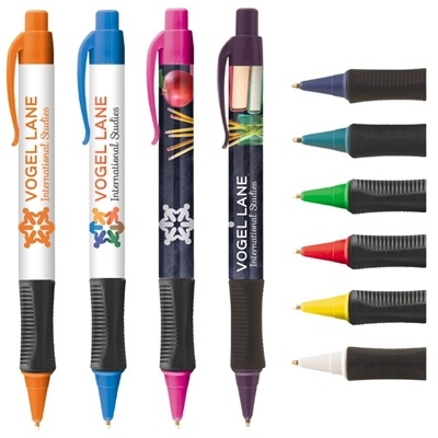 Vision Grip Full Color Pen | Custom Promotional Pen with Rubber Grip