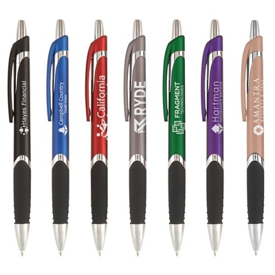 Solana Grip Pen | Custom Affordable Promotional Pen with Rubber Grip