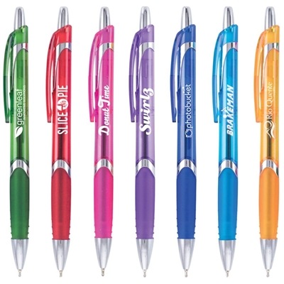 Solana Click Action Pen | Custom Imprint Available for Branding with Ever-Smooth Ink