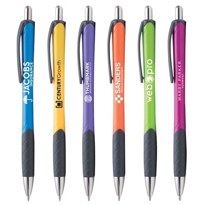 Ved Tropics Click Action Pen | Custom Silkscreen Promotional Pen