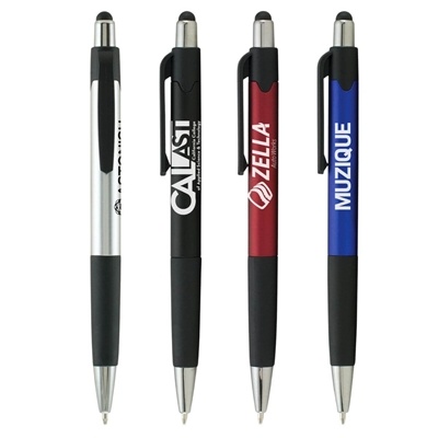 Premium Smoothy Metallic Pen with Stylus | Custom Imprint Available