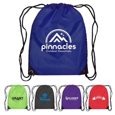 Broadway 210D Polyester Drawstring Backpack | Promotional & Customizable