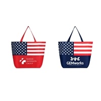 American Flag Non-Woven Tote | Great for Branding & Eco-Friendly Promotions