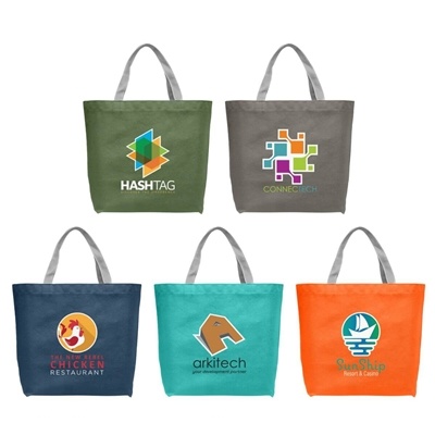 Julian RPET Recycled Non-Woven Shopping Tote Bag | Custom Full Color Printing