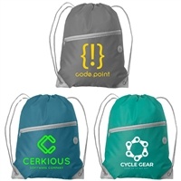Durable Daypack RPET Drawstring Backpack | Custom Silk Screen Logo