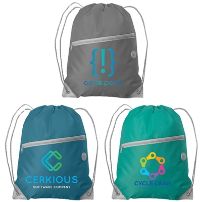 Daypack RPET Drawstring Backpack | Custom Full-Color Ink Jet Imprint