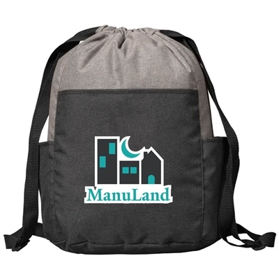 Metropolis Sport Drawstring Backpack | Full-Color Heat Transfer Custom Logo
