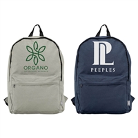 Custom Glasgow 300D RPET Polyester Backpack | Silk Screen Logo Imprint