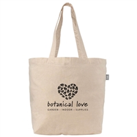 Budget Shopper Tote Bag | Recycled Cotton Silk Screen Logo Printing