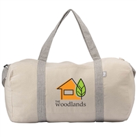 Loom Recycled Cotton Blend Duffel Bag | Custom Heat Transfer Branding