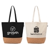 Alentejo Recycled Cotton Tote with Cork Bottom | Custom Silk Screen