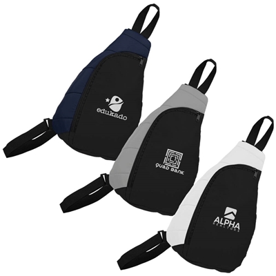 SportStyle RPET Nylon Sling Bag - Custom Silk Screen Branding