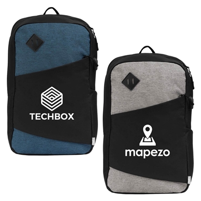 Techpack 300D RPET Commuter Backpack | Custom Silk Screen Printing for Branding