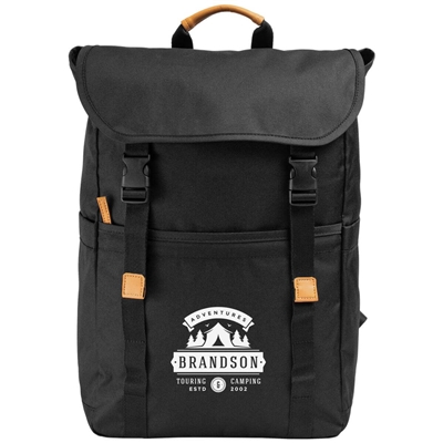 Lund 600D RPET Backpack | Sustainable Custom Logo Printing