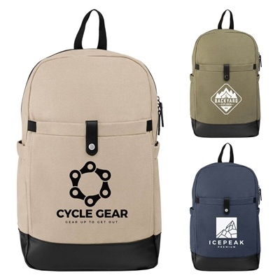 Eco-Friendly Odyssey Recycled Cotton Backpack | Custom Silk Screen Logo
