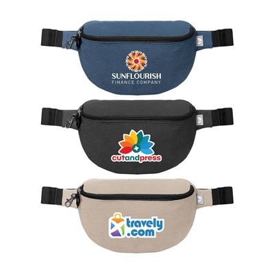 Helsinki RPET Waist Bag | Anti-Theft | Custom Silk Screen Logo