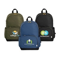 Kora RPET Dual Pocket 15" Laptop Backpack | Custom Heat Transfered Logo