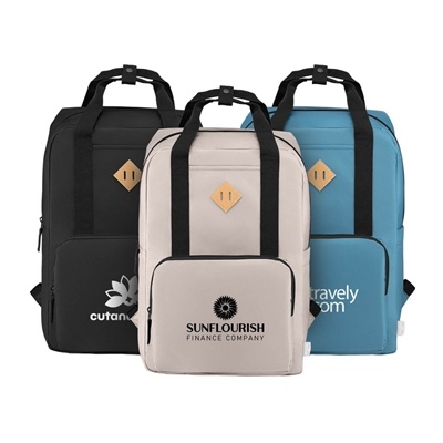 Majesty RPET 15" Laptop | Adjustable Strap Backpack | Silk Screen Logo