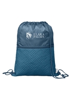 Sora Recycled Drawstring Bag | 6L Quilted Silkscreen Cinch Bag