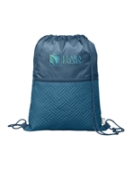 Sora Recycled Quilted Drawstring Bag | 6L Full Color Custom Bag