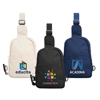 Canyon Recycled Cotton Crossbody Bag | Heat Transfer Logo