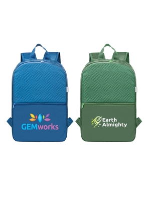 Sora Recycled Quilted Backpack | 13L Full Color Custom Eco Backpack