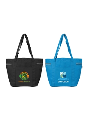 Newport Recycled Stripe Tote Bag â€“ 20L | Full Color Heat Transfer Eco Tote