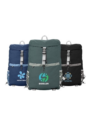 Tilden 20L Recycled Laptop Backpack with Heat Transfer Logo