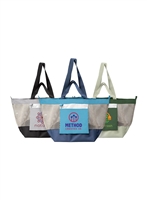 Neri 45L Foldable Recycled Tote Bag with Heat Transfer Logo