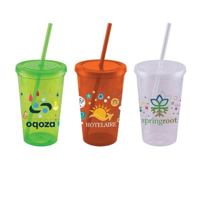 Core 22 oz. Tumbler | Full Color Custom Printing, Snap-on Lid & Car Holder Compatible
