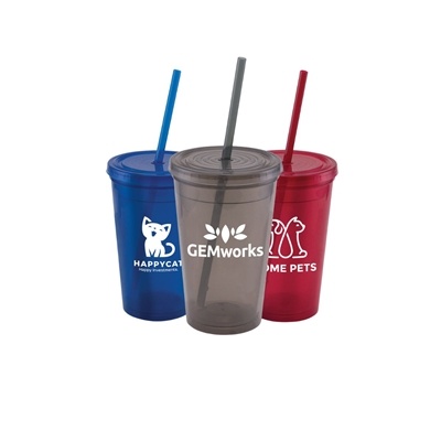 Explore 16oz Insulated Tumbler | Smoothie-Sized Straw & BPA-Free
