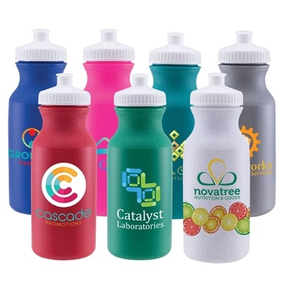 Bike II - 20 oz. Sports Bottle | Full Color Custom Printing & Fast Hydration