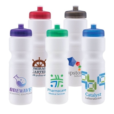 Custom 28 oz. Velocity Sports Bottle | Full Color Customization & Push-Pull Lid