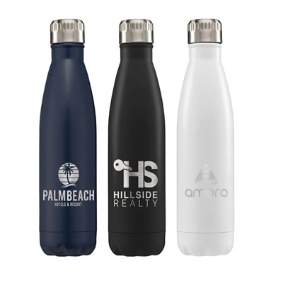 Ibiza 16 oz. Double-Wall Stainless Steel Bottle | Custom Laser Engraving