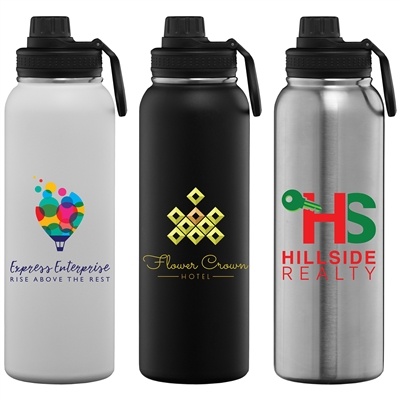 Alaska Ultra - 40 oz. Stainless Steel Double Wall Water Bottle - Customizable