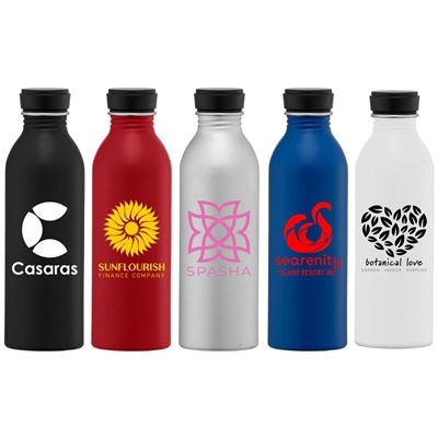 Rio Grande 17 oz. Aluminum Water Bottle | Personalized with Logo, Leakproof Lid