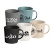 Milano Matte Glazed Ceramic Mug 11 oz | Custom Full-Color Imprint, Earth-Tone Colors