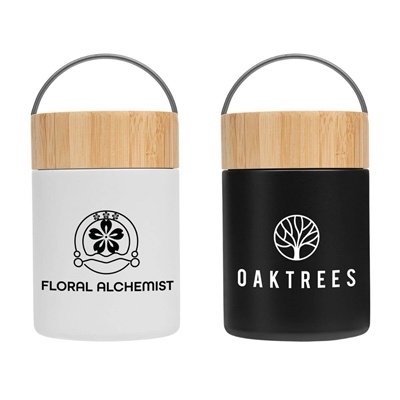 Reborn Recycled Stainless Steel Food Container - 17 oz. - Silk Screen | Eco-Friendly Meal Container