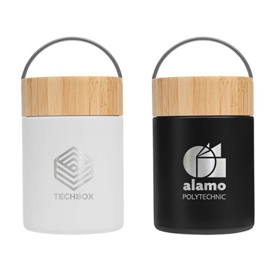 Reborn 17 oz. Recycled Stainless Steel Food Container | Laser Engraved Custom Logo
