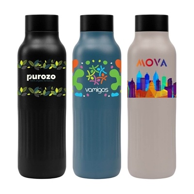 Majesty 20 oz. Leakproof Recycled Stainless Steel Bottle | Full Color Custom Imprint