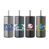 Borealis Recycled Stainless Steel Straw Tumbler | Custom Full Color Imprint