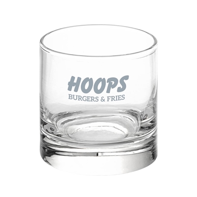 Glint Whiskey Glass 8 oz. Custom Silk Screen | Promotional Whiskey Glass