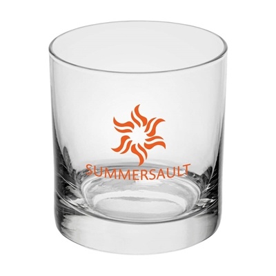 Glint Whiskey Glass - 11 oz. Custom Silk Screen | Promotional Whiskey Glass