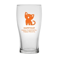 Brewster Beer Glass 16 oz. - Custom Silk Screen | Branded Beer Glass | Personalized Drinkware
